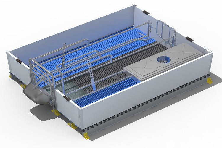 Galvanização Farrowing Crate na agricultura de porcos