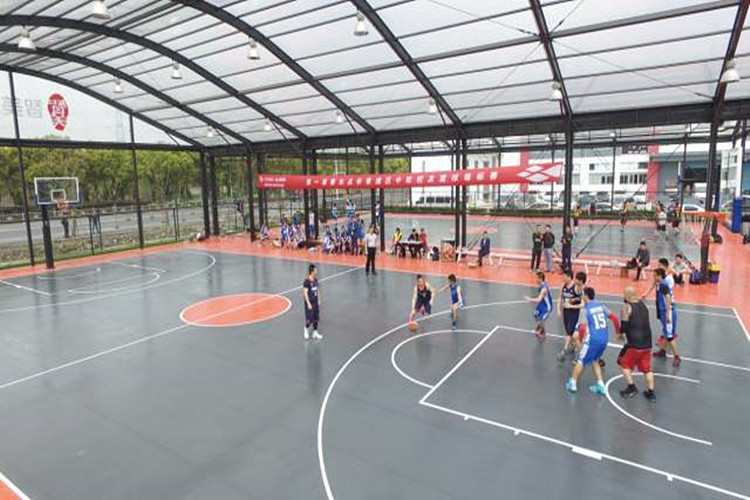 Salas de aço pré -fabricadas para quadra de basquete em interior