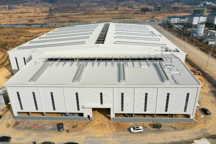 Construção de fábrica pré -construída para construção de plantas industriais