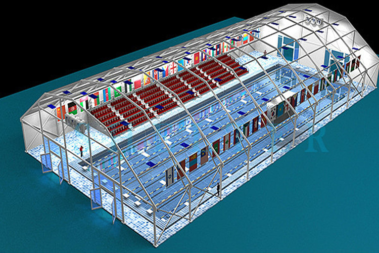 Salas de aço pré -fabricadas para quadra de basquete em interior