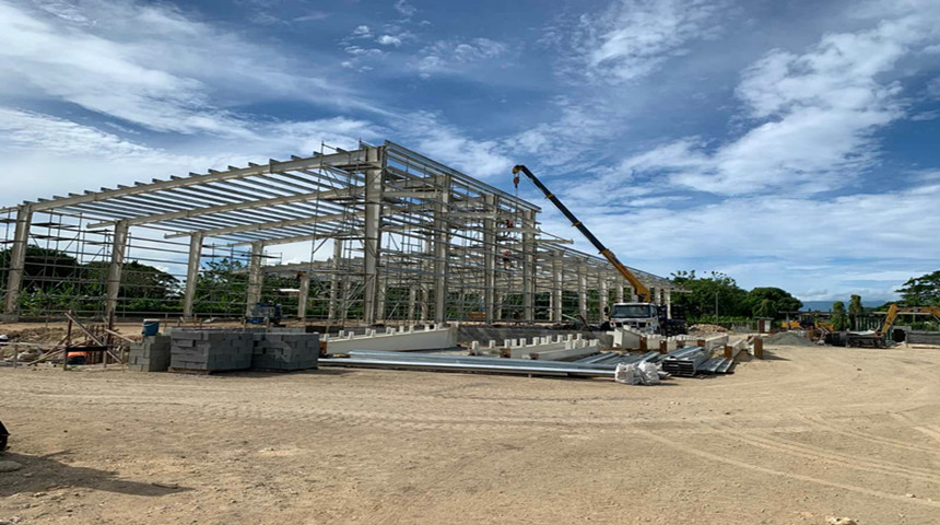 estrutura de a&ccedil;o para sala fria