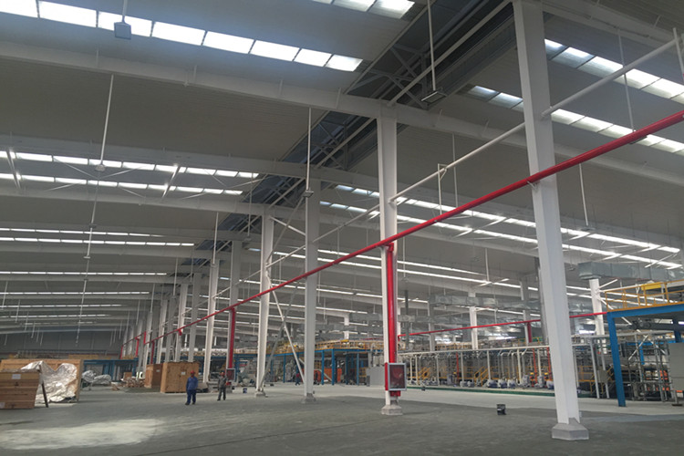 Construção de estrutura de aço para oficina de fabricação de latas pop-top