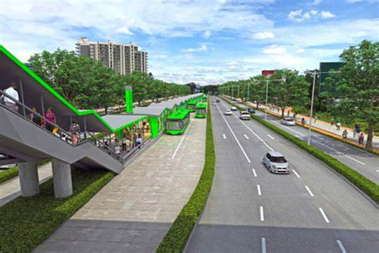 Solução de projeto de estrutura de aço para estação de ônibus