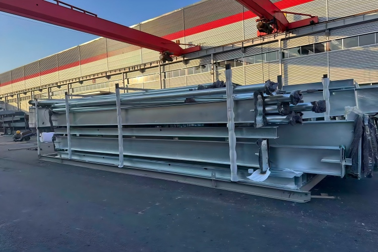 Fabricação de aço estrutural para construção de fábricas