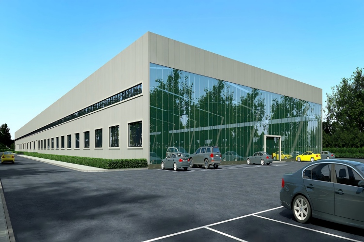 estrutura de a&ccedil;o da parede de cortina de vidro