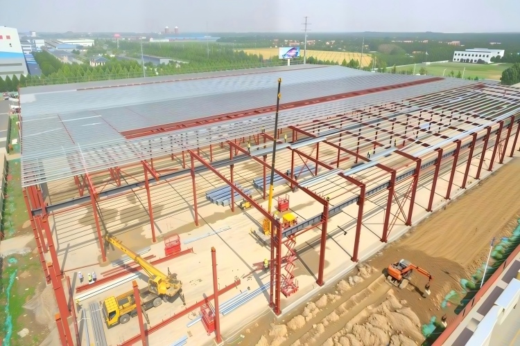 estrutura met&aacute;lica de f&aacute;brica