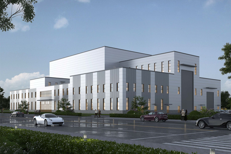 Edif&iacute;cio de a&ccedil;o de design moderno