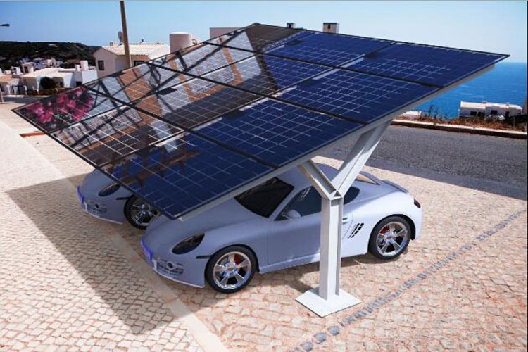 Garagem movida a energia solar