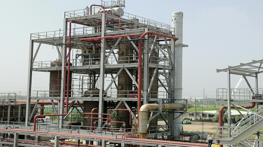 Estrutura de aço Chemical Factory Construção no Paquistão