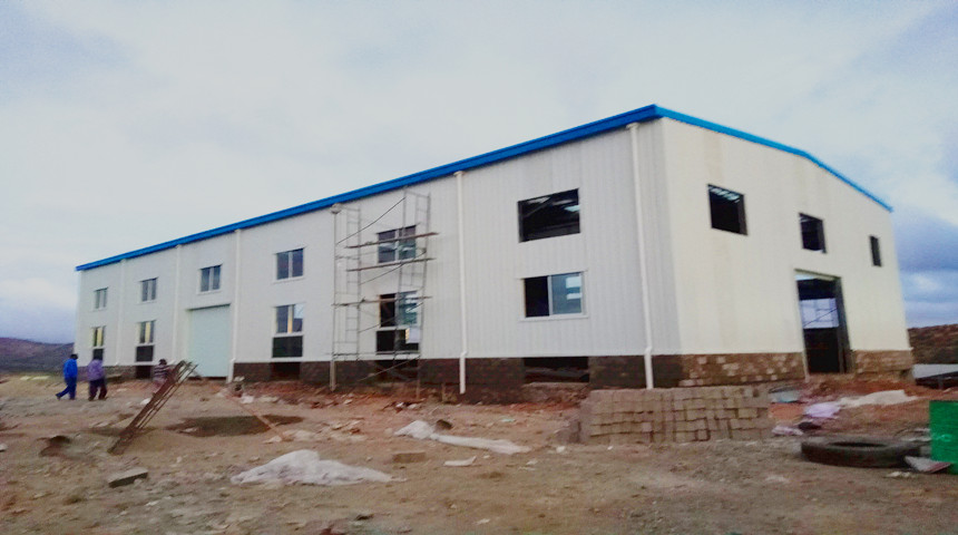 Oficina de estrutura de aço para produção na Somalilândia