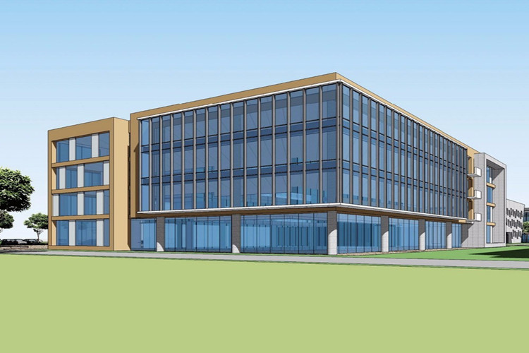 Parede de curas de constru&ccedil;&atilde;o comercial