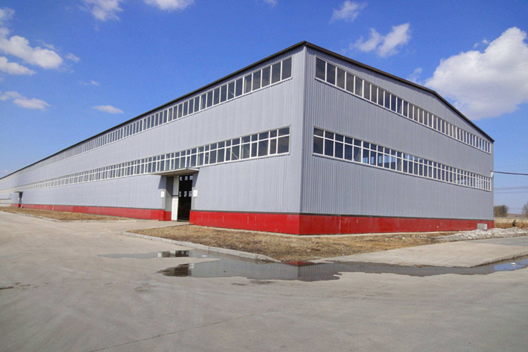 Construção de estrutura de aço industrial de pintura anticorrosiva para oficina