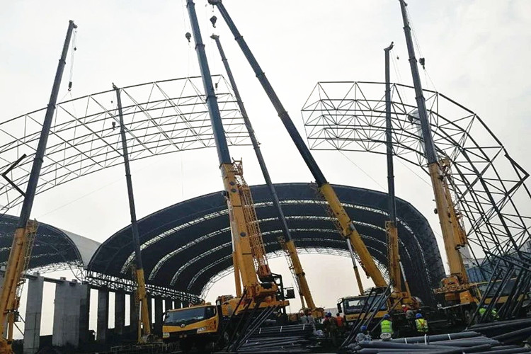 Grande Span Grid Estrutura de Aço para Galpão de Carvão Seco