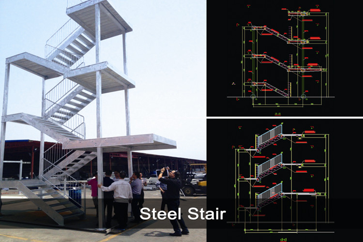 escada de a&ccedil;o.