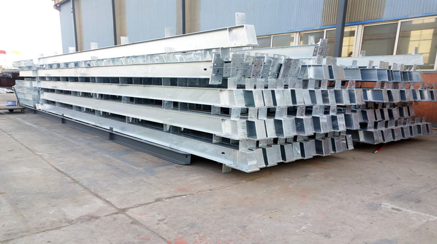 galvanized i colunas.