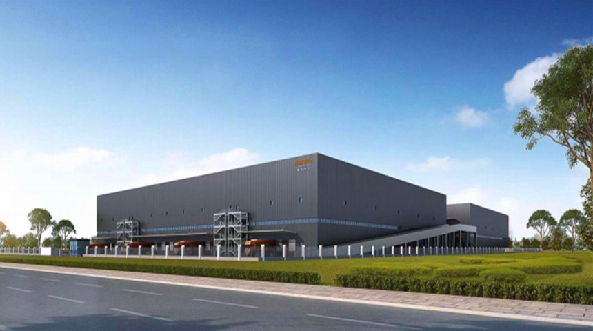 armaz&eacute;m de estrutura de a&ccedil;o moderno