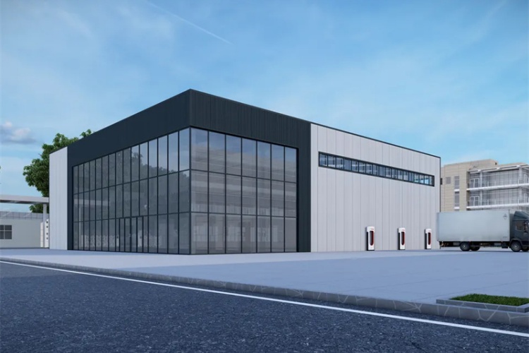 Estrutura de aço do armazém com design de estrutura metálica padrão