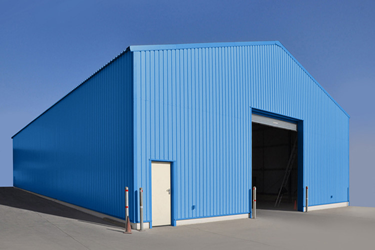 Ral5012 Steel Shed.