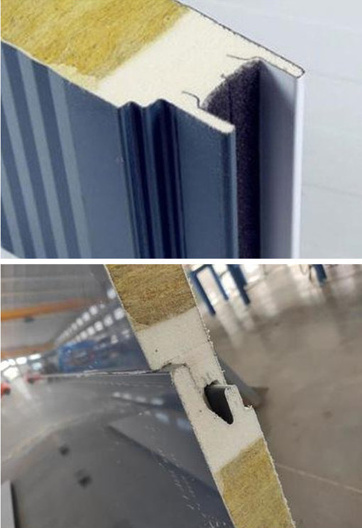 Painel de sandu&iacute;che de rockwool com PU Edge-2