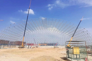 Grande Span Grid Estrutura de Aço para Galpão de Carvão Seco