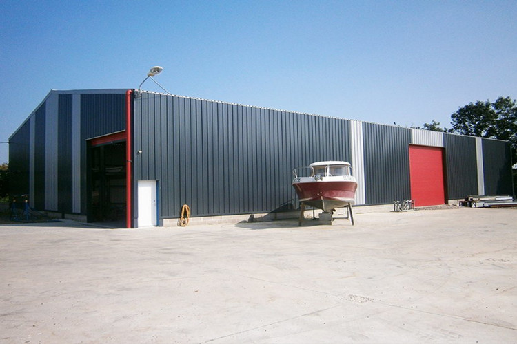 Armazém de estrutura de aço de armazém fabricada para centro de distribuição e logística