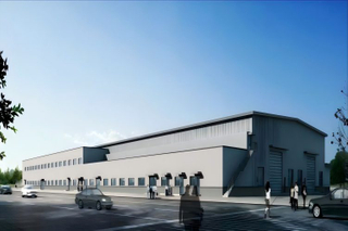 Construção de edifício de fábrica industrial de estrutura de aço