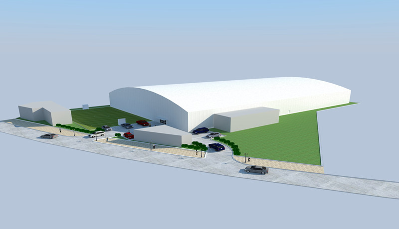 Edif&iacute;cio de futebol interior