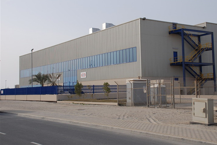 Oficina de estrutura de a&ccedil;o para planta de processamento de alimentos